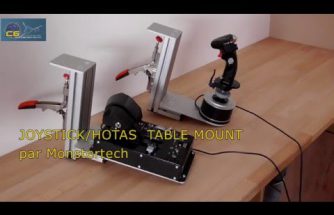 Test du "JOYSTICK/HOTAS Table Mount" de Monstertech.de