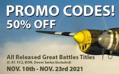 IL-2 Great Battles: Codes promo – 50% jusqu’au 23 Novembre