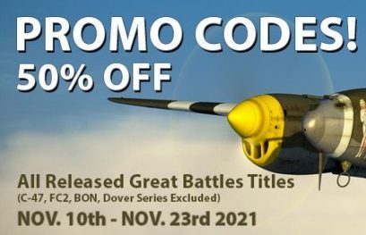 IL-2 Great Battles: Codes promo - 50% jusqu'au 23 Novembre