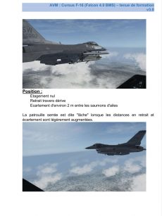 Nouveau document de l’AVM : vol en formation F-16