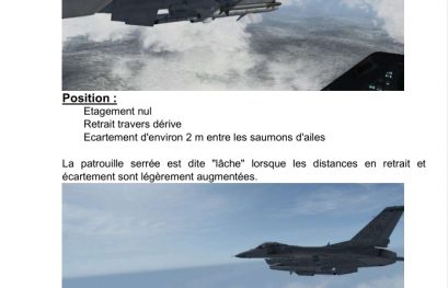 Nouveau document de l'AVM : vol en formation F-16