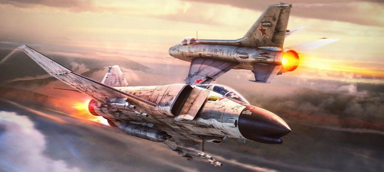 Phantom II contre MiG-21 au dessus du Vietnam par TOPOLO