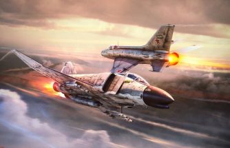 Phantom II contre MiG-21 au dessus du Vietnam par TOPOLO